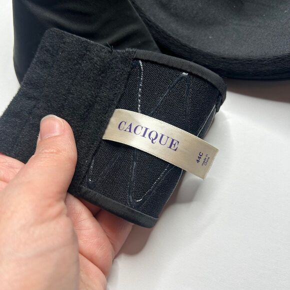 Cacique Black Strapless Lined Bra 44C - Picture 5 of 6